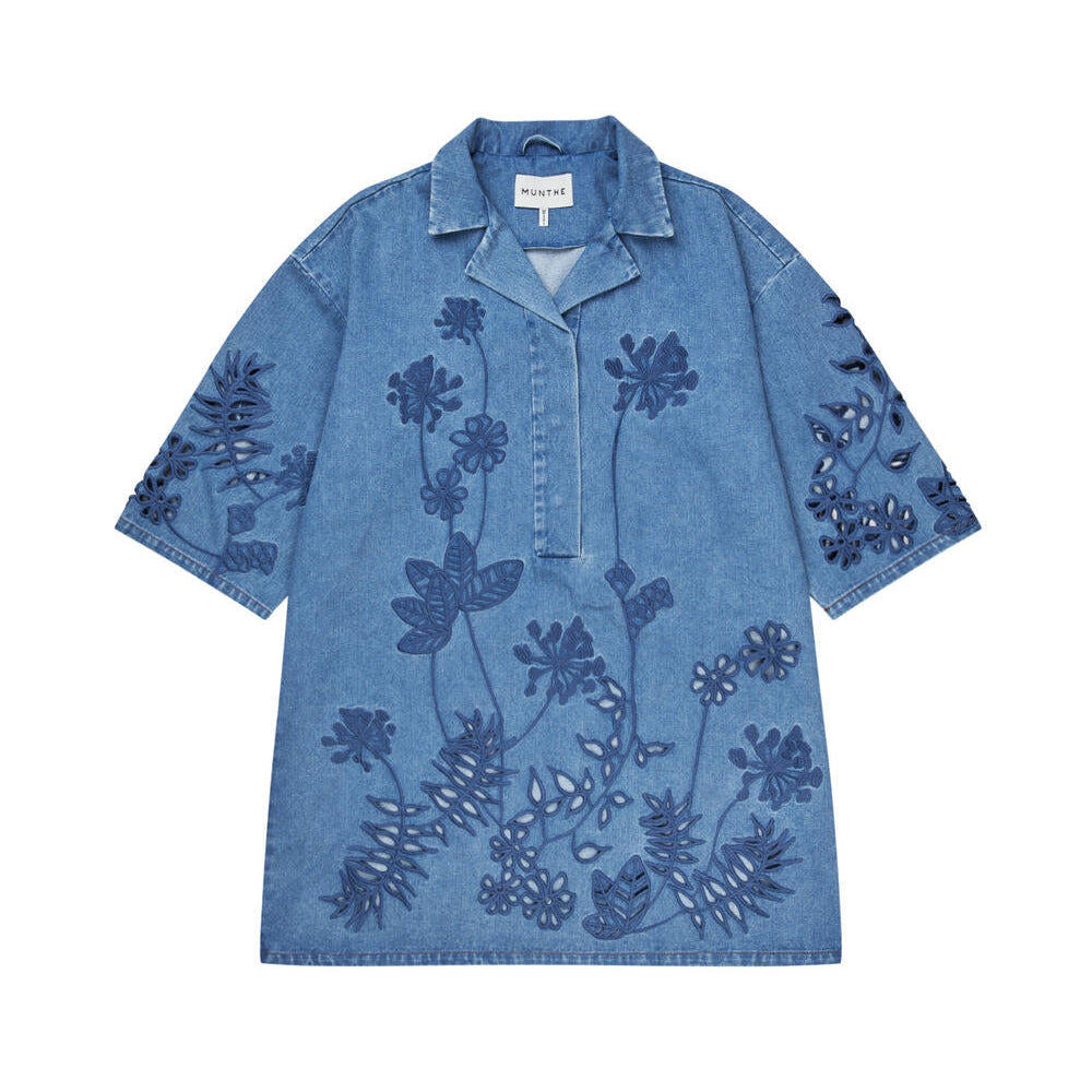 Bellar denimkjole - blå